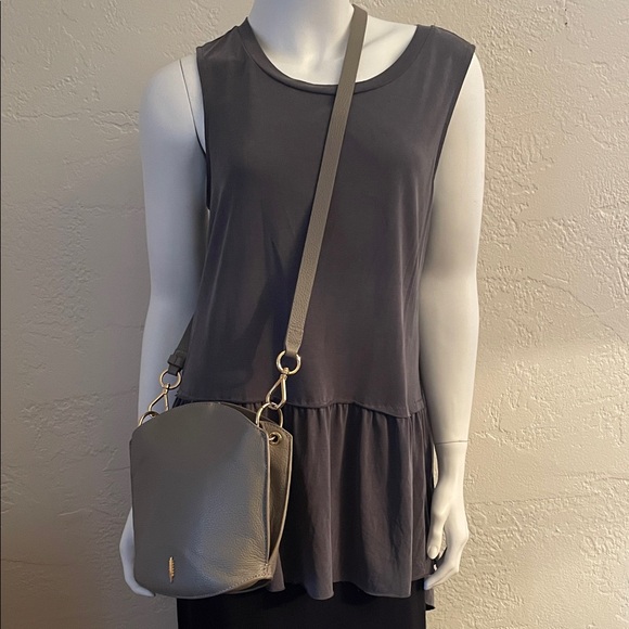 Thacker Handbags - Thacker Gray Leather Crossbody